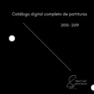 Catálogo digital completo de partituras 2010- 2019